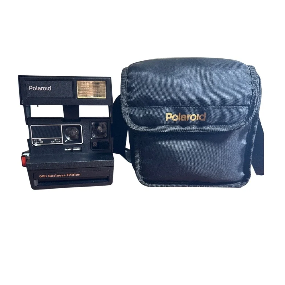 Polaroid‎ Instant Film Camera 600 Business Edition Black Carrying Case EUC works